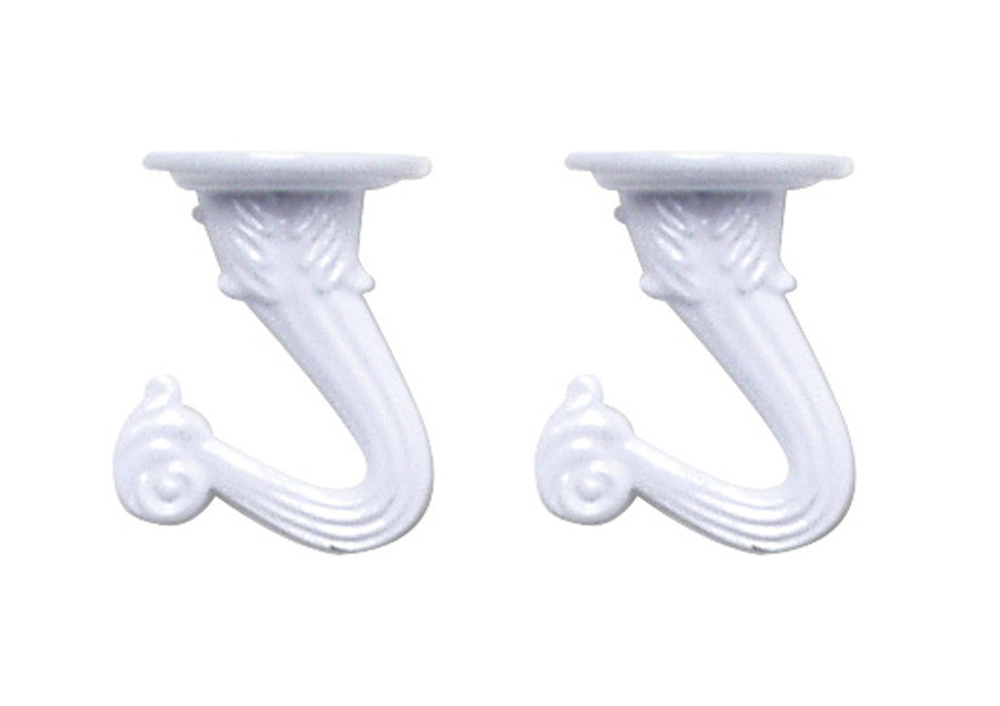 Panacea Swag Hook-White, 2 pk