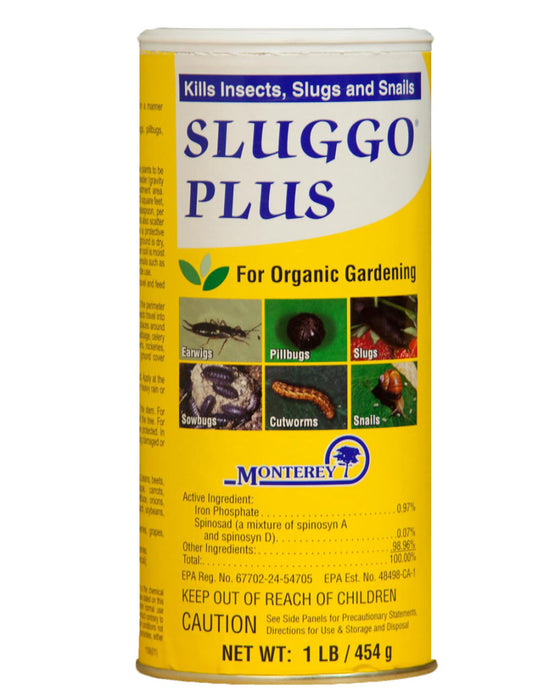 Monterey Sluggo® Plus Insect Slug & Snail Killer Bait Organic-1 lb