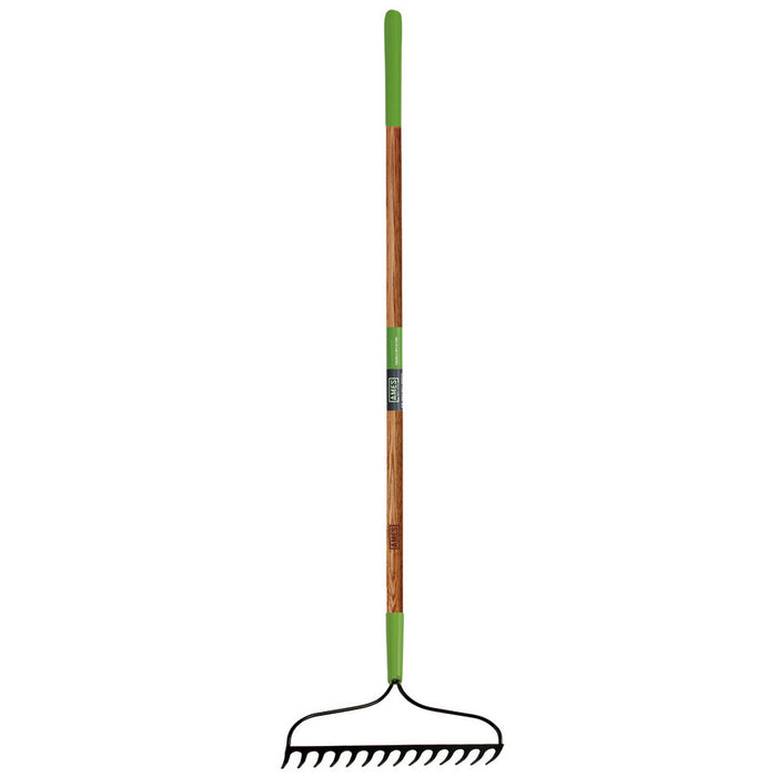 Ames 16-Tine Bow Rake with Handle-Welded Ash Handle