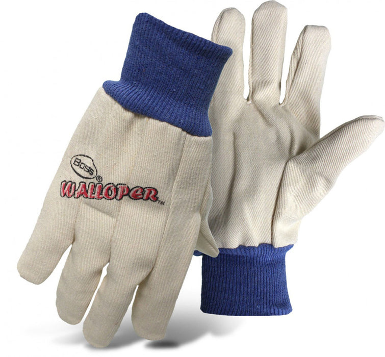 Boss Walloper Cotton Flannel Glove-White, Jumbo