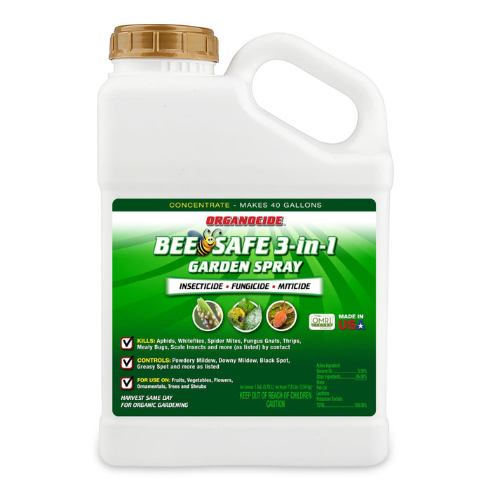 Organocide Bee Safe 3-in-1 Garden Spray Concentrate-128 oz