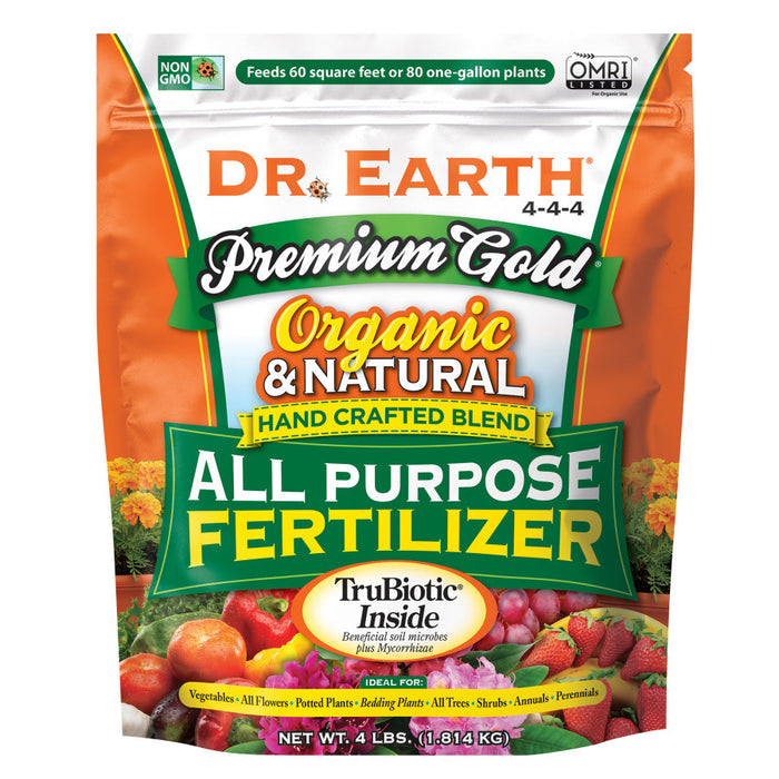 Dr. Earth Premium Gold All Purpose Fertilizer 4-4-4-4 lb