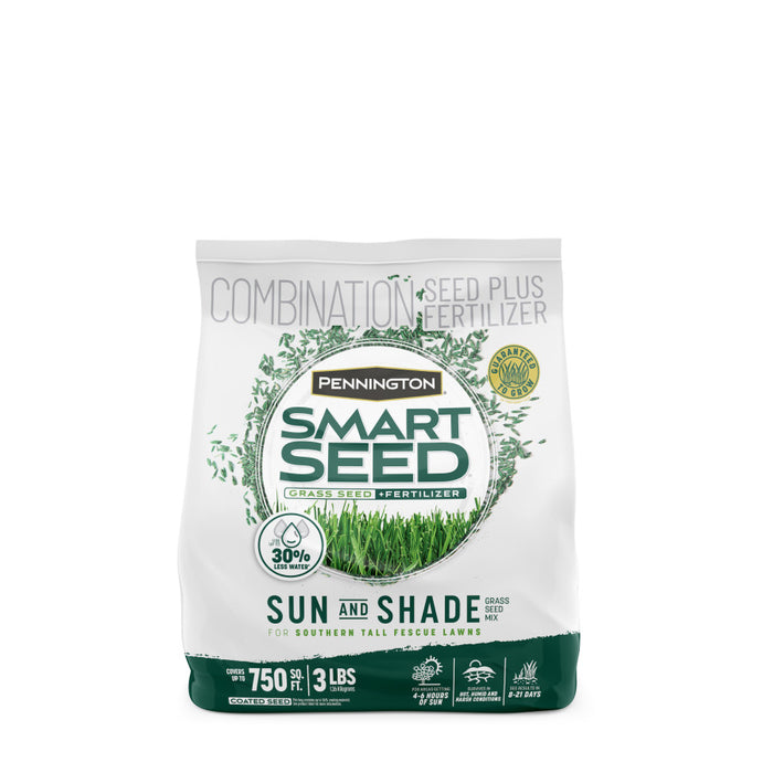 Pennington Smart Seed Sun and Shade Tall Fescue Grass Seed Mix for Southern Lawns-3 lb