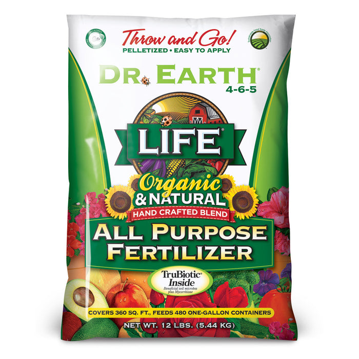 Dr. Earth Life All Purpose Pelletized Fertilizer 4-6-5-12 lb