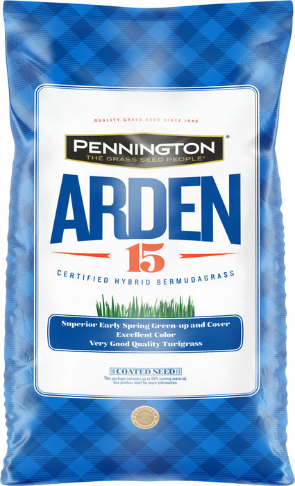 Pennington Bermuda Arden 15 Unhulled Certified Penkoted-25 lb