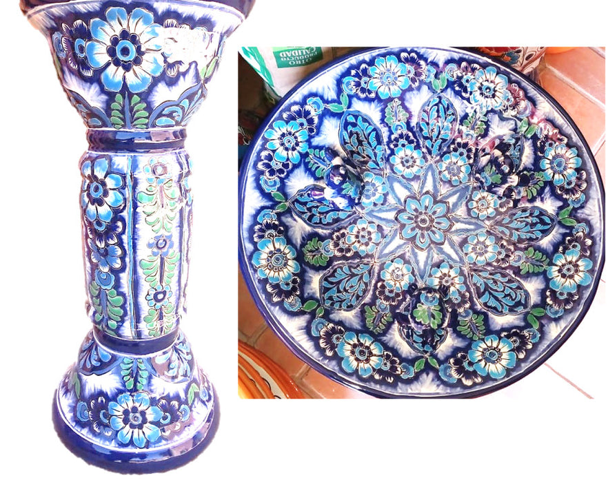 Talavera Isabella Bird Bath-XL