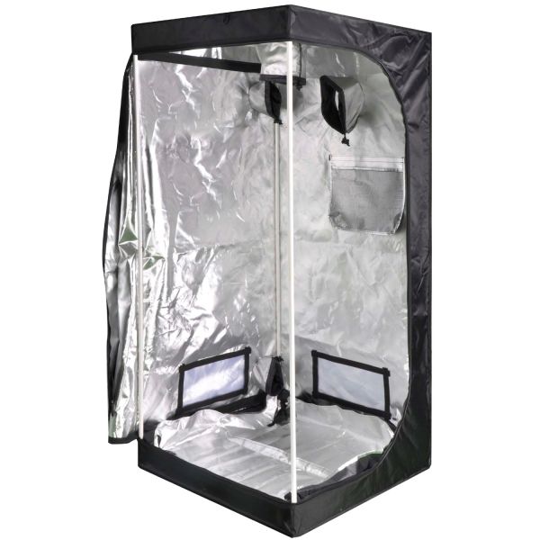 iPower 32"x32"x63" Hydroponic Water-Resistant Grow Tent with Removable Floor Tray for Indoor Seedling Plant Growing