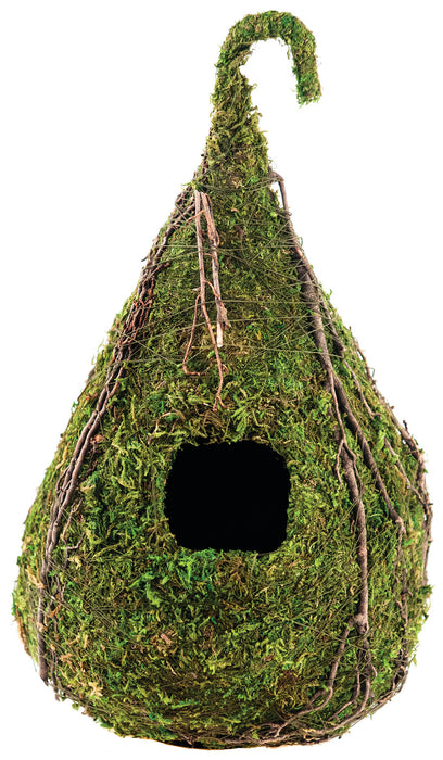 Supermoss Raindrop Deco Birdhouse-Fresh Green, 6In X 10 in