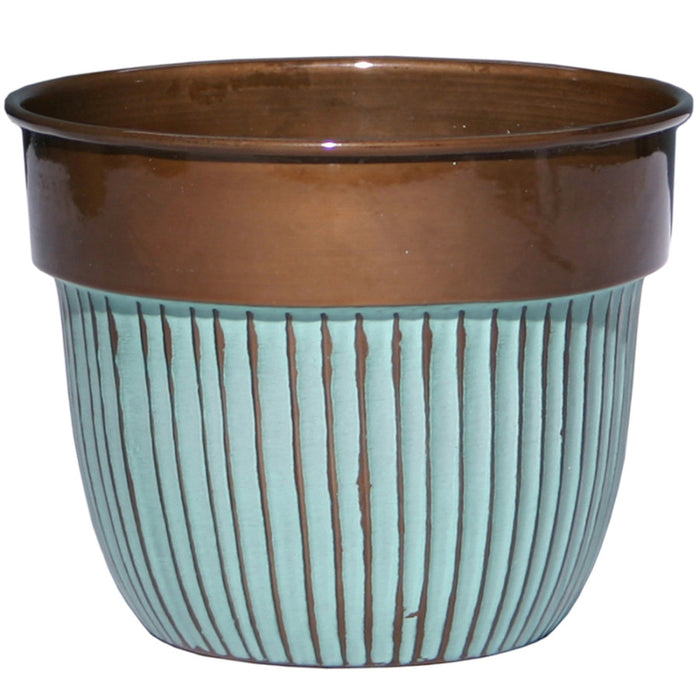 Robert Allen Bella Classic Planter-Stripes, Copper, 6 in