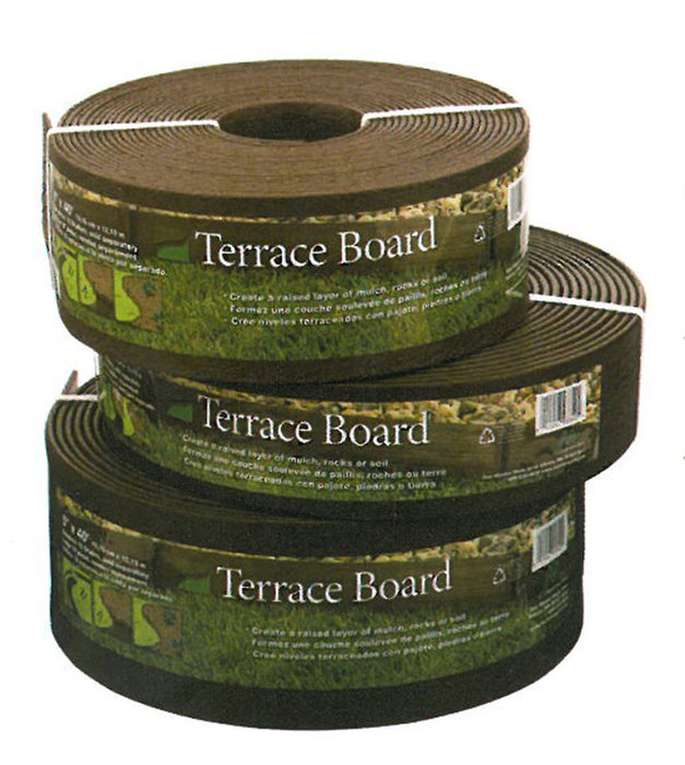 Master Mark Terrace Board Edging-Brown, 5In X 40 ft