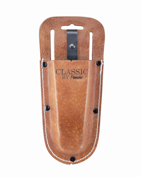 Flexrake Classic Leather Garden Tool Holster-Brown, 9 in