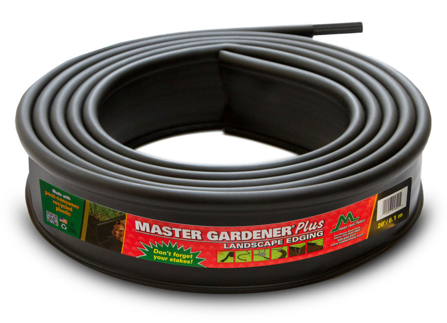 Master Mark Master Gardener Plus Professional Landscape Edging-Black, 220 ft