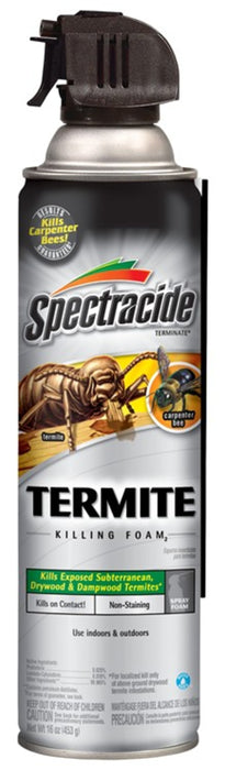 Spectracide Termite Killing Foam Indoor Outdoor Aerosol-16 oz