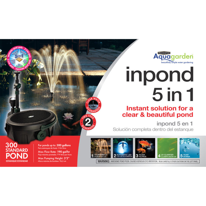 Pennington Aquagarden InPond Maintenance Kit 5-in-1-Standard Pond Up To 300 gal