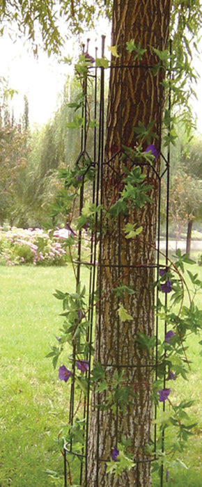 Panacea Semi-Round Arts & Crafts Trellis-Black, 72In X 20 in