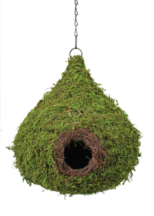 Supermoss Raindrop Woven Birdhouse-Fresh Green, 10In X 13 in