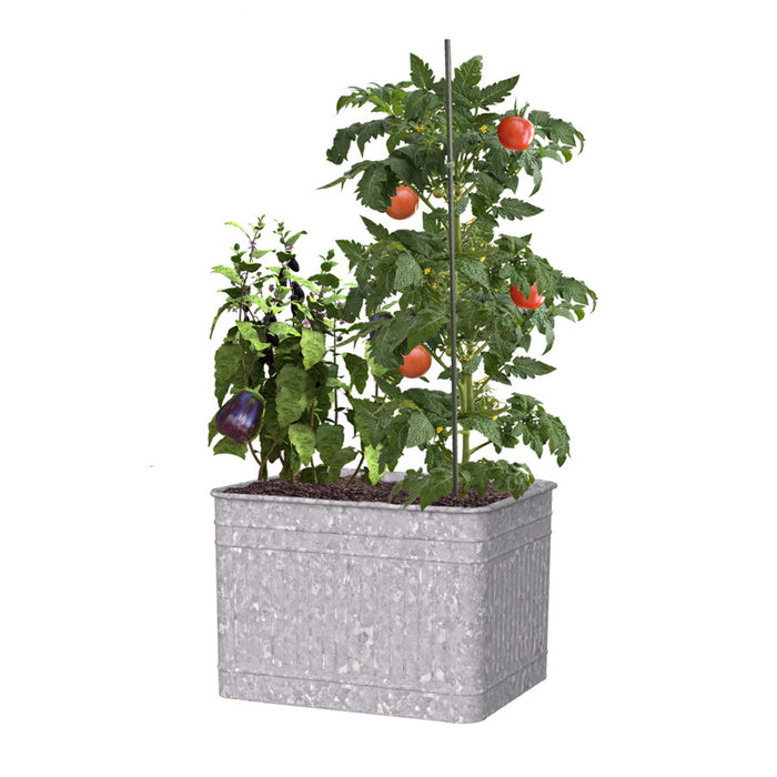 Panacea Galvanized Raised Planter-22In (L) X 18In (H) X 22In (D)