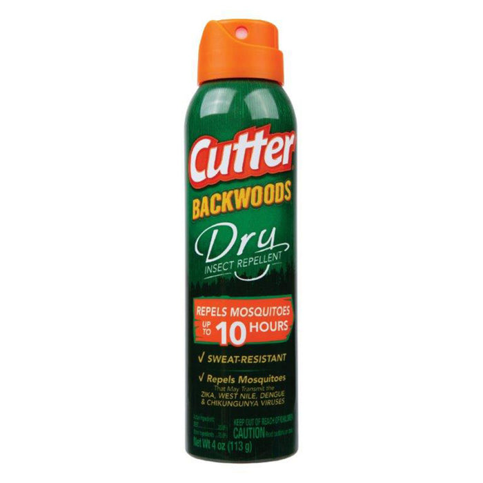 Cutter Backwoods Dry Insect Repellent Mosquito Aerosol-25% DEET, 4 oz