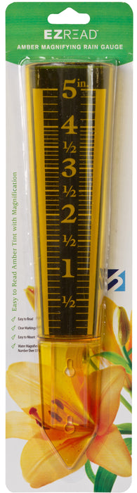 E-Z Read Magnifying Rain Gauge-Amber