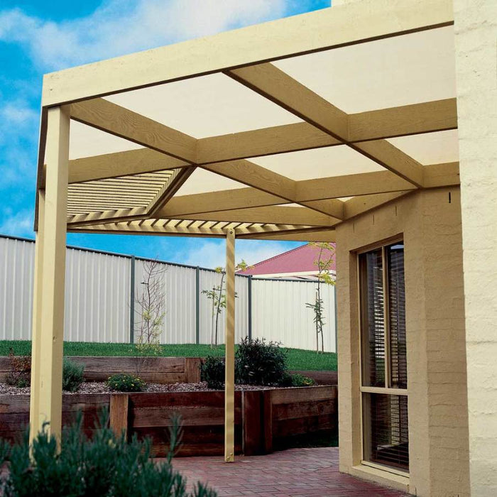 Coolaroo Heavy Shade Fabric 84-90% Cover UV Block-Wheat, 6Ft X 15 ft