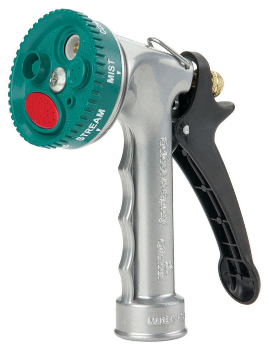 Gilmour 7-Pattern Select-A-Spray Pistol Nozzle Metal-Multi