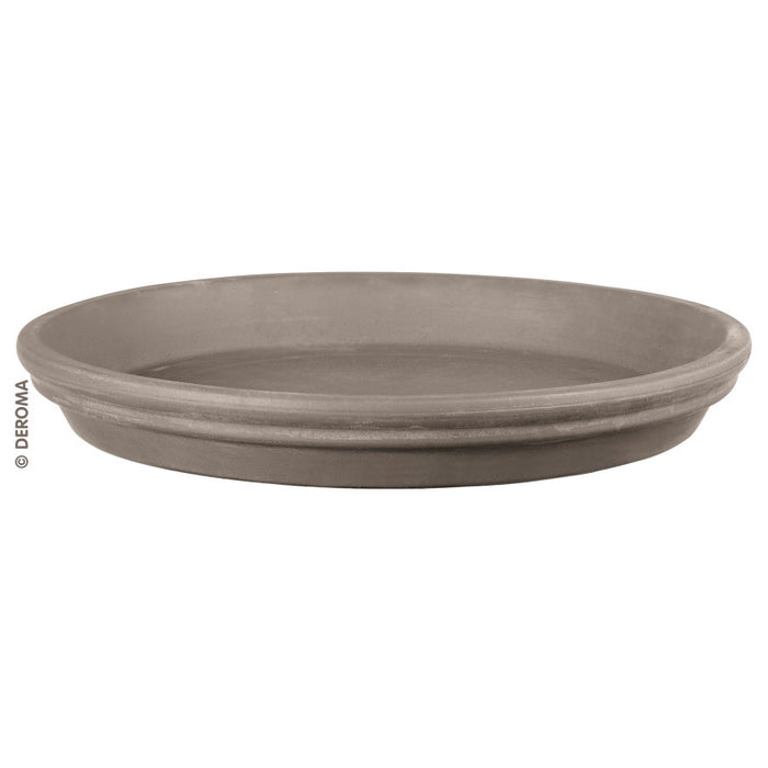 Pennington Standard Saucer-Terra Cotta Graphite, 8 in