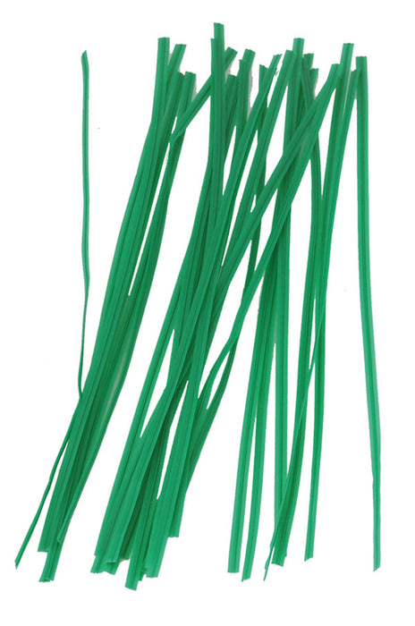 Bond Twist Ties 100 Pieces-Green, 28 in