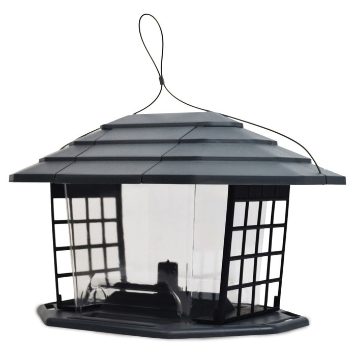 Pennington Earth Smart EcoBistro Bird Feeder-Gray, 5 lb