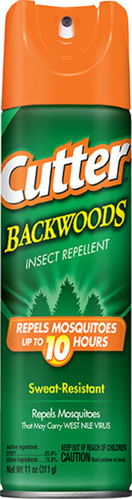 Cutter Backwoods Insect Repellent Mosquito Aerosol 25% DEET-11 oz