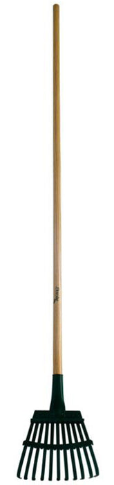 Flexrake Shrub Rake with 8in Flex-Steel Head and Wood Handle-48 in