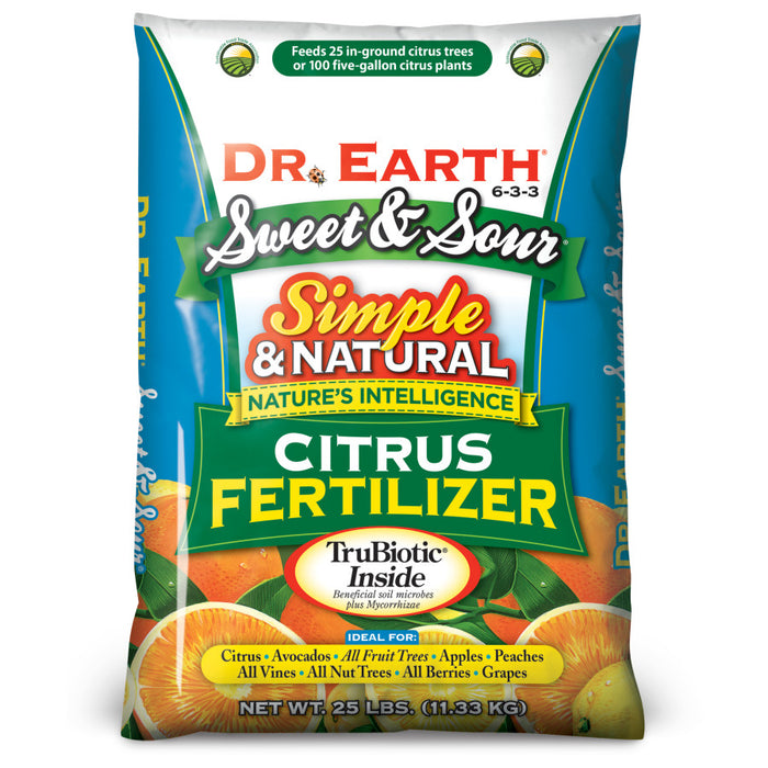 Dr. Earth Sweet & Sour Citrus Fertilizer-25 lb