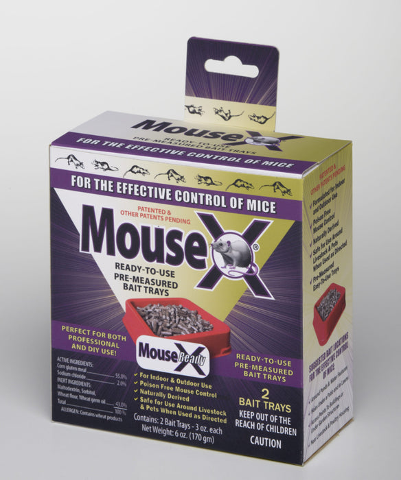 MouseX Ready to Use Bait Tray-2 pk