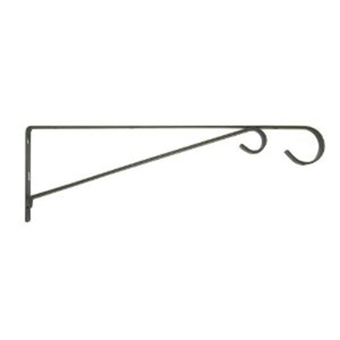 Panacea Plant Bracket With Hooks-Black, 15 in