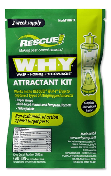 RESCUE 2 Week WHY Wasp Hornet Yellowjacket Attractant Kit