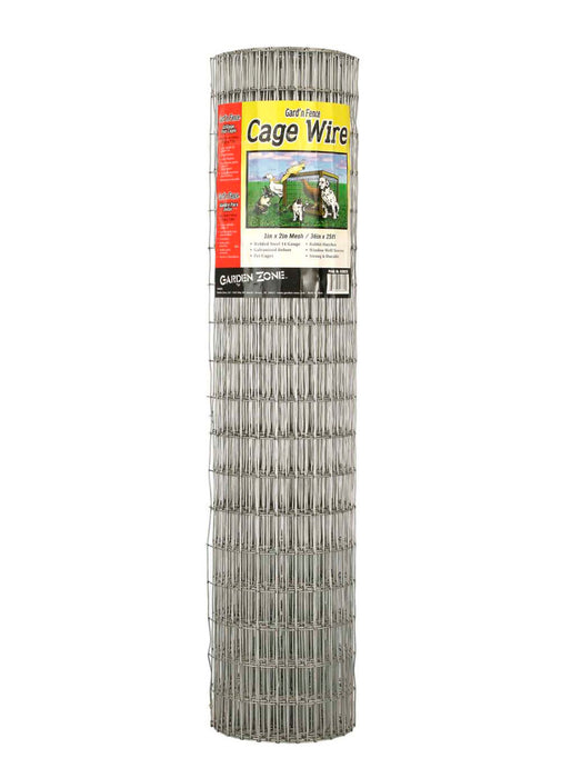 Garden Zone 14-gauge 1in X 2in Welded Wire Galvanized-Silver, 36In X 25 ft