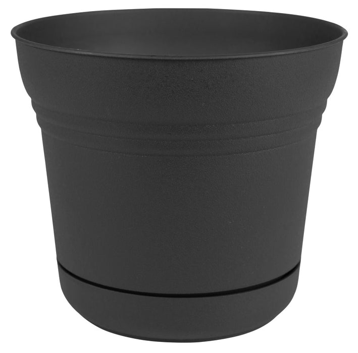 Bloem Saturn Planter-Black, 12 in