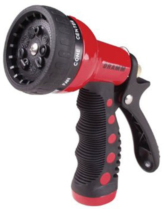 Dramm Touch 'N Flow Revolver™ 9-Pattern Spray Gun-Red