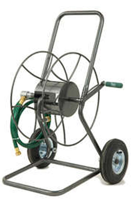 Lewis Hose Reel Truck Cart 200 Foot Capacity-Silver