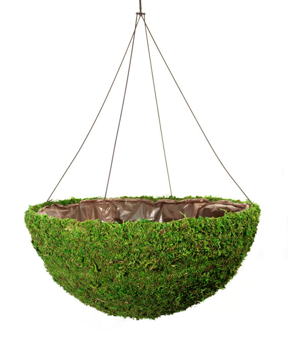 Supermoss Mega Round Hanging Basket-Spring Green, 22 in