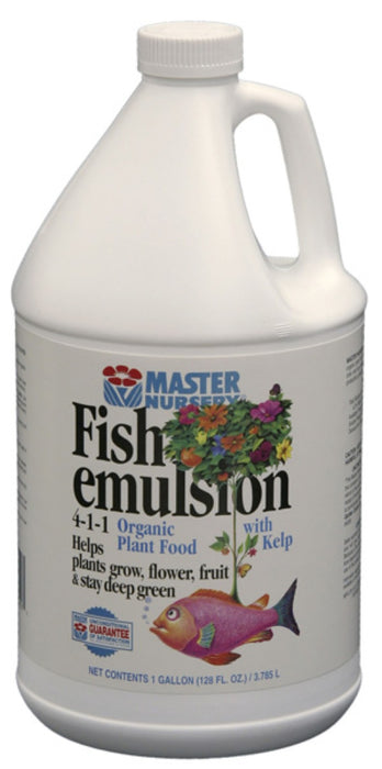 Master Nursery Fish Emulsion 4-1-1 Organic Plant Food Concentrate-1 gal