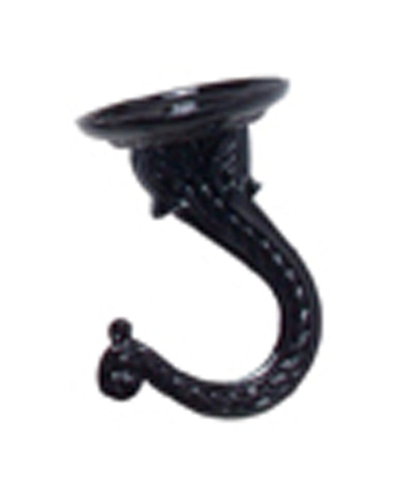 Panacea Jumbo Ceiling Hook-Black, 0.15In (W) X 3.6In (H) X 4.6In (D)