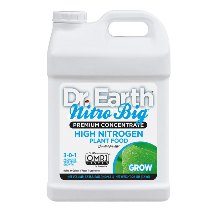 Dr. Earth Nitro Big Plant Food Concentrate 3-0-1-2.5 gal