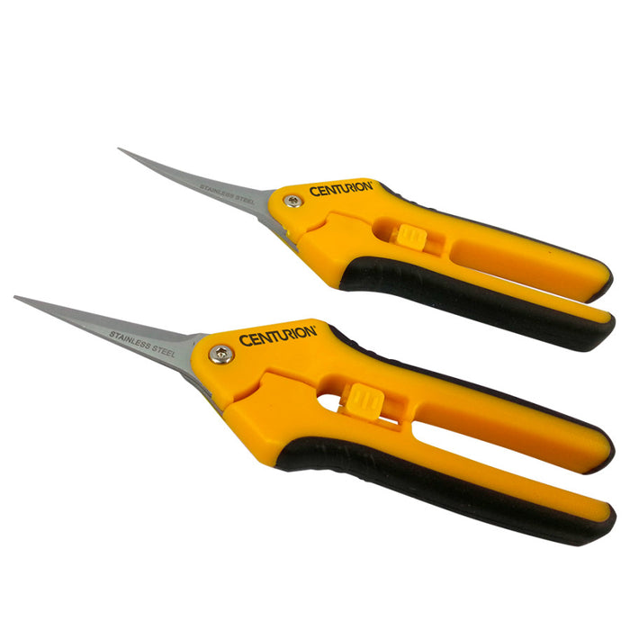 Centurion Stainless Precision Snip Pruners 2 Piece Set Straight & Curved