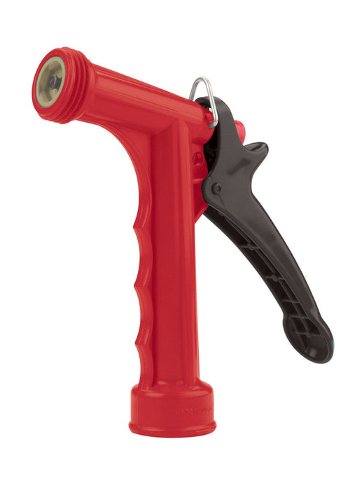 Gilmour Poly Farm & Ranch Rear Control Pistol Nozzle with Threaded Front-Red