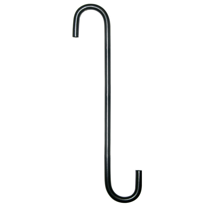 Panacea Kay Home Hookery S-Hook with 1in Openings-Black, 8 in