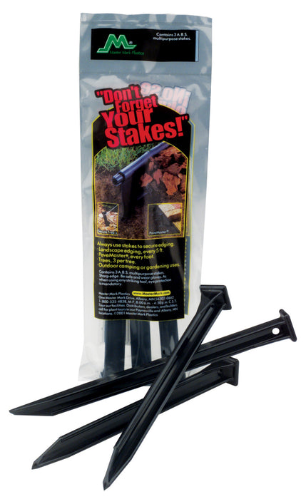 Master Mark A.B.S. Multipurpose Stakes Anchor Kit-Black, 33 pk, 10 in