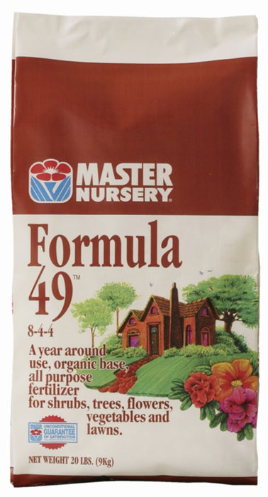 Master Nursery Formula 49 All Purpose Fertilizer Organic Granules 8-4-4-20 lb