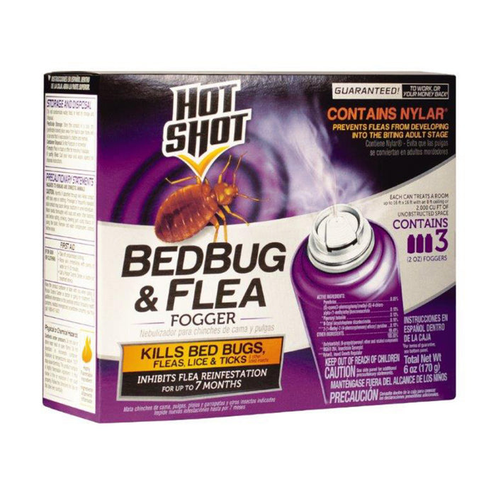 Hot Shot Bedbug & Flea Fogger Indoor-3 pk, 2 oz