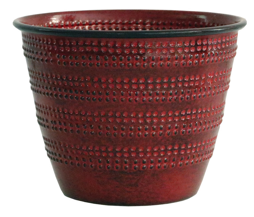 Robert Allen Cobblestone Planter-Sangria, 6 in