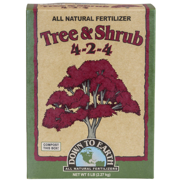 Down To Earth Tree & Shrub Mix Mycorrhizal Fungicide Natural Fert 4-2-4-5 lb